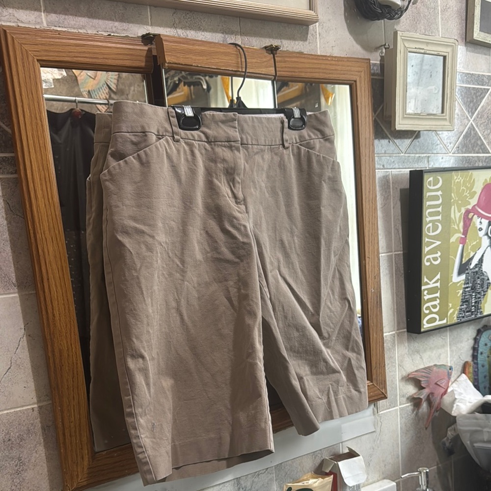 Victoria's Secret Taupe/Cream Bermuda Shorts